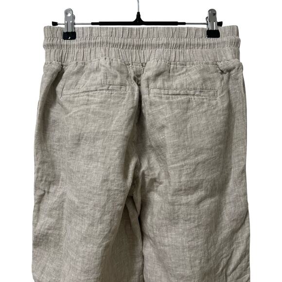 Quince Womens 100% European Linen Wide Leg Pants Size XS Neutral Beachy Travel - Picture 5 of 7